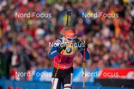 24.01.2015, Antholz, Italy (ITA): Kaisa Maekaeraeinen (FIN) - IBU world cup biathlon, pursuit women, Antholz (ITA). www.nordicfocus.com. © Manzoni/NordicFocus. Every downloaded picture is fee-liable.