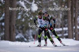 24.01.2015, Antholz, Italy (ITA): Marie Dorin (FRA), Enora Latuilliere (FRA) - IBU world cup biathlon, pursuit women, Antholz (ITA). www.nordicfocus.com. © Manzoni/NordicFocus. Every downloaded picture is fee-liable.