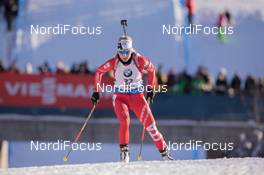 24.01.2015, Antholz, Italy (ITA): Federica Sanfilippo (ITA) - IBU world cup biathlon, pursuit women, Antholz (ITA). www.nordicfocus.com. © Manzoni/NordicFocus. Every downloaded picture is fee-liable.