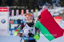 24.01.2015, Antholz, Italy (ITA): Darya Domracheva (BLR) - IBU world cup biathlon, pursuit women, Antholz (ITA). www.nordicfocus.com. © Manzoni/NordicFocus. Every downloaded picture is fee-liable.