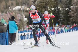 25.01.2015, Antholz, Italy (ITA): Gaspard Cuenot (SUI) - IBU world cup biathlon, relay men, Antholz (ITA). www.nordicfocus.com. © Manzoni/NordicFocus. Every downloaded picture is fee-liable.