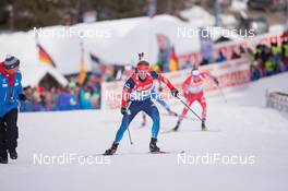 25.01.2015, Antholz, Italy (ITA): Fredrik Lindstroem (SWE) - IBU world cup biathlon, relay men, Antholz (ITA). www.nordicfocus.com. © Manzoni/NordicFocus. Every downloaded picture is fee-liable.