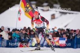 25.01.2015, Antholz, Italy (ITA): Arnd Peiffer (GER) - IBU world cup biathlon, relay men, Antholz (ITA). www.nordicfocus.com. © Manzoni/NordicFocus. Every downloaded picture is fee-liable.