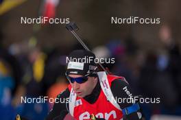 25.01.2015, Antholz, Italy (ITA): Serafin Wiestner (SUI) - IBU world cup biathlon, relay men, Antholz (ITA). www.nordicfocus.com. © Manzoni/NordicFocus. Every downloaded picture is fee-liable.