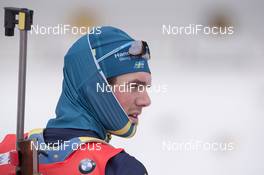 25.01.2015, Antholz, Italy (ITA): Fredrik Lindstroem (SWE) - IBU world cup biathlon, relay men, Antholz (ITA). www.nordicfocus.com. © Manzoni/NordicFocus. Every downloaded picture is fee-liable.