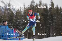 25.01.2015, Antholz, Italy (ITA): Artem Tyshchenko (UKR) - IBU world cup biathlon, relay men, Antholz (ITA). www.nordicfocus.com. © Manzoni/NordicFocus. Every downloaded picture is fee-liable.