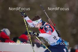 25.01.2015, Antholz, Italy (ITA): Sean Doherty (USA) - IBU world cup biathlon, relay men, Antholz (ITA). www.nordicfocus.com. © Manzoni/NordicFocus. Every downloaded picture is fee-liable.