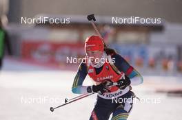 25.01.2015, Antholz, Italy (ITA): Natalya Burdyga (URK) - IBU world cup biathlon, relay women, Antholz (ITA). www.nordicfocus.com. © Manzoni/NordicFocus. Every downloaded picture is fee-liable.