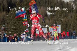 25.01.2015, Antholz, Italy (ITA): Elise Ringen (NOR) - IBU world cup biathlon, relay women, Antholz (ITA). www.nordicfocus.com. © Manzoni/NordicFocus. Every downloaded picture is fee-liable.