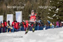 25.01.2015, Antholz, Italy (ITA): Enora Latuilliere (FRA) - IBU world cup biathlon, relay women, Antholz (ITA). www.nordicfocus.com. © Manzoni/NordicFocus. Every downloaded picture is fee-liable.