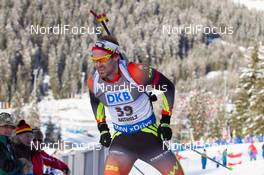 22.01.2015, Antholz, Italy (ITA): Michael Roesch (BEL) - IBU world cup biathlon, sprint men, Antholz (ITA). www.nordicfocus.com. © Manzoni/NordicFocus. Every downloaded picture is fee-liable.