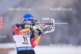 22.01.2015, Antholz, Italy (ITA): Andreas Birnbacher  (GER) - IBU world cup biathlon, sprint men, Antholz (ITA). www.nordicfocus.com. © Manzoni/NordicFocus. Every downloaded picture is fee-liable.