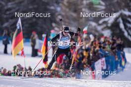 22.01.2015, Antholz, Italy (ITA): Mario Dolder (SUI) - IBU world cup biathlon, sprint men, Antholz (ITA). www.nordicfocus.com. © Manzoni/NordicFocus. Every downloaded picture is fee-liable.