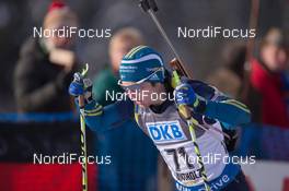 22.01.2015, Antholz, Italy (ITA): Ted Armgren (SWE) - IBU world cup biathlon, sprint men, Antholz (ITA). www.nordicfocus.com. © Manzoni/NordicFocus. Every downloaded picture is fee-liable.