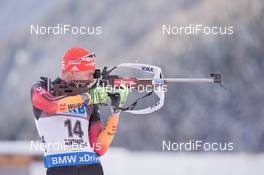 22.01.2015, Antholz, Italy (ITA): Daniel Boehm (GER) - IBU world cup biathlon, sprint men, Antholz (ITA). www.nordicfocus.com. © Manzoni/NordicFocus. Every downloaded picture is fee-liable.