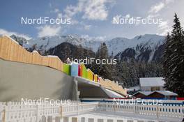 23.01.2015, Antholz, Italy (ITA): Event Feature: the finish exit area - IBU world cup biathlon, sprint women, Antholz (ITA). www.nordicfocus.com. © Manzoni/NordicFocus. Every downloaded picture is fee-liable.