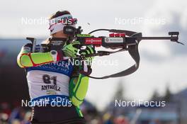 23.01.2015, Antholz, Italy (ITA): Nastassia Dubarezava  (BLR) - IBU world cup biathlon, sprint women, Antholz (ITA). www.nordicfocus.com. © Manzoni/NordicFocus. Every downloaded picture is fee-liable.