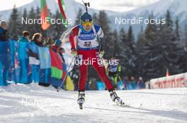 23.01.2015, Antholz, Italy (ITA): Yurie Tanaka (JPN) - IBU world cup biathlon, sprint women, Antholz (ITA). www.nordicfocus.com. © Manzoni/NordicFocus. Every downloaded picture is fee-liable.