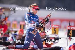 23.01.2015, Antholz, Italy (ITA): Gabriela Soukalova (CZE) - IBU world cup biathlon, sprint women, Antholz (ITA). www.nordicfocus.com. © Manzoni/NordicFocus. Every downloaded picture is fee-liable.