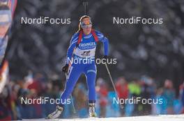 23.01.2015, Antholz, Italy (ITA): Victoria Padial Hernandez (ESP) - IBU world cup biathlon, sprint women, Antholz (ITA). www.nordicfocus.com. © Manzoni/NordicFocus. Every downloaded picture is fee-liable.