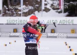 21.01.2015, Antholz, Italy (ITA): Daniel Boehm (GER) - IBU world cup biathlon, training, Antholz (ITA). www.nordicfocus.com. © Manzoni/NordicFocus. Every downloaded picture is fee-liable.