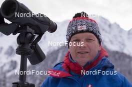 21.01.2015, Antholz, Italy (ITA): Reinhard Goesweiner (AUT), headcoach Team Austria - IBU world cup biathlon, training, Antholz (ITA). www.nordicfocus.com. © Manzoni/NordicFocus. Every downloaded picture is fee-liable.