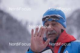 21.01.2015, Antholz, Italy (ITA): Alexander Kasperovich (RUS) head coach Russia - IBU world cup biathlon, training, Antholz (ITA). www.nordicfocus.com. © Manzoni/NordicFocus. Every downloaded picture is fee-liable.
