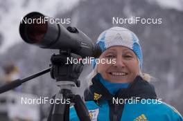 21.01.2015, Antholz, Italy (ITA): Nadia Bilova (UKR) headcoach women Team Poland - IBU world cup biathlon, training, Antholz (ITA). www.nordicfocus.com. © Manzoni/NordicFocus. Every downloaded picture is fee-liable.