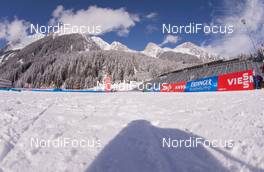 20.01.2015, Antholz, Italy (ITA): Event Feature: Track atmosphere in the modified Biathlon Stadium of Antholz - IBU world cup biathlon, training, Antholz (ITA). www.nordicfocus.com. © Manzoni/NordicFocus. Every downloaded picture is fee-liable.