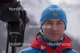 21.01.2015, Antholz, Italy (ITA): Sergey Bashkirov (RUS) Coach Team Russia - IBU world cup biathlon, training, Antholz (ITA). www.nordicfocus.com. © Manzoni/NordicFocus. Every downloaded picture is fee-liable.