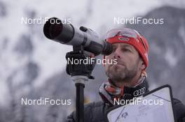 21.01.2015, Antholz, Italy (ITA): Mark Kirchner (GER) coach Team Germany - IBU world cup biathlon, training, Antholz (ITA). www.nordicfocus.com. © Manzoni/NordicFocus. Every downloaded picture is fee-liable.