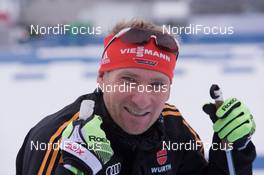 21.01.2015, Antholz, Italy (ITA): Andi Stitzl (GER) coach Team Germany - IBU world cup biathlon, training, Antholz (ITA). www.nordicfocus.com. © Manzoni/NordicFocus. Every downloaded picture is fee-liable.