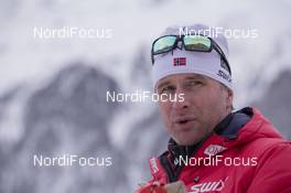 21.01.2015, Antholz, Italy (ITA): Egil Gjelland (NOR) coach Team Norway - IBU world cup biathlon, training, Antholz (ITA). www.nordicfocus.com. © Manzoni/NordicFocus. Every downloaded picture is fee-liable.