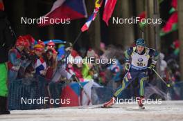 06.02.2015, Nove Mesto, Czech Republic (CZE): Ted Armgren (SWE) - IBU world cup biathlon, relay mixed, Nove Mesto (CZE). www.nordicfocus.com. © Manzoni/NordicFocus. Every downloaded picture is fee-liable.