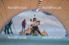 06.02.2015, Nove Mesto, Czech Republic (CZE): Marie Dorin (FRA) - IBU world cup biathlon, relay mixed, Nove Mesto (CZE). www.nordicfocus.com. © Manzoni/NordicFocus. Every downloaded picture is fee-liable.