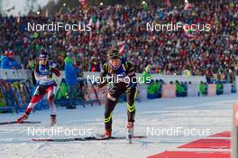 06.02.2015, Nove Mesto, Czech Republic (CZE): Enora Latuilliere (FRA) - IBU world cup biathlon, single mixed relay, Nove Mesto (CZE). www.nordicfocus.com. © Manzoni/NordicFocus. Every downloaded picture is fee-liable.