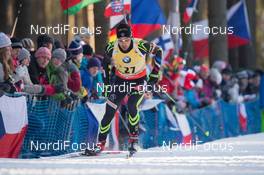 07.02.2015, Nove Mesto, Czech Republic (CZE): Martin Fourcade (FRA) - IBU world cup biathlon, sprint men, Nove Mesto (CZE). www.nordicfocus.com. © Manzoni/NordicFocus. Every downloaded picture is fee-liable.