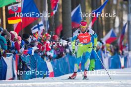 07.02.2015, Nove Mesto, Czech Republic (CZE): Klemen Bauer (SLO) - IBU world cup biathlon, sprint men, Nove Mesto (CZE). www.nordicfocus.com. © Manzoni/NordicFocus. Every downloaded picture is fee-liable.