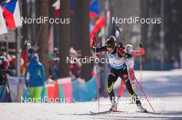 07.02.2015, Nove Mesto, Czech Republic (CZE): Marie Dorin (FRA) - IBU world cup biathlon, sprint women, Nove Mesto (CZE). www.nordicfocus.com. © Manzoni/NordicFocus. Every downloaded picture is fee-liable.