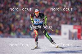 07.02.2015, Nove Mesto, Czech Republic (CZE): Nadia Pisareva (BLR) - IBU world cup biathlon, sprint women, Nove Mesto (CZE). www.nordicfocus.com. © Manzoni/NordicFocus. Every downloaded picture is fee-liable.