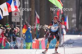 07.02.2015, Nove Mesto, Czech Republic (CZE): Luise Kummer (GER) - IBU world cup biathlon, sprint women, Nove Mesto (CZE). www.nordicfocus.com. © Manzoni/NordicFocus. Every downloaded picture is fee-liable.