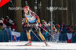 07.02.2015, Nove Mesto, Czech Republic (CZE): Luise Kummer (GER) - IBU world cup biathlon, sprint women, Nove Mesto (CZE). www.nordicfocus.com. © Manzoni/NordicFocus. Every downloaded picture is fee-liable.