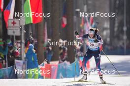 07.02.2015, Nove Mesto, Czech Republic (CZE): Susan Dunklee (USA) - IBU world cup biathlon, sprint women, Nove Mesto (CZE). www.nordicfocus.com. © Manzoni/NordicFocus. Every downloaded picture is fee-liable.