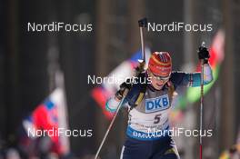 07.02.2015, Nove Mesto, Czech Republic (CZE): Juliya Dzhyma (UKR) - IBU world cup biathlon, sprint women, Nove Mesto (CZE). www.nordicfocus.com. © Manzoni/NordicFocus. Every downloaded picture is fee-liable.