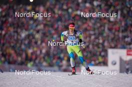 07.02.2015, Nove Mesto, Czech Republic (CZE): Teja Gregorin (SLO) - IBU world cup biathlon, sprint women, Nove Mesto (CZE). www.nordicfocus.com. © Manzoni/NordicFocus. Every downloaded picture is fee-liable.