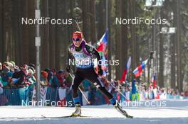 07.02.2015, Nove Mesto, Czech Republic (CZE): Mari Laukkanen (FIN) - IBU world cup biathlon, sprint women, Nove Mesto (CZE). www.nordicfocus.com. © Manzoni/NordicFocus. Every downloaded picture is fee-liable.