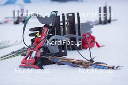 05.02.2015, Nove Mesto, Czech Republic (CZE): Event Feature: Riffles and Skies on the ground - IBU world cup biathlon, training, Nove Mesto (CZE). www.nordicfocus.com. © Manzoni/NordicFocus. Every downloaded picture is fee-liable.