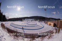 05.02.2015, Nove Mesto, Czech Republic (CZE): Event Feature: Overview over the Penalty Loop for the single mixed relay and the other competitions - IBU world cup biathlon, training, Nove Mesto (CZE). www.nordicfocus.com. © Manzoni/NordicFocus. Every downloaded picture is fee-liable.