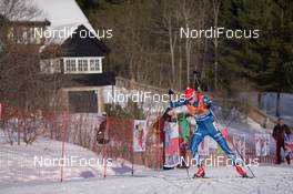12.02.2015, Oslo, Norway (NOR): Ondrej Moravec (CZE) - IBU world cup biathlon Holmenkollen, individual men, Oslo (NOR). www.nordicfocus.com. © Manzoni/NordicFocus. Every downloaded picture is fee-liable.