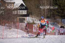 12.02.2015, Oslo, Norway (NOR): Sven Grossegger (AUT) - IBU world cup biathlon Holmenkollen, individual men, Oslo (NOR). www.nordicfocus.com. © Manzoni/NordicFocus. Every downloaded picture is fee-liable.